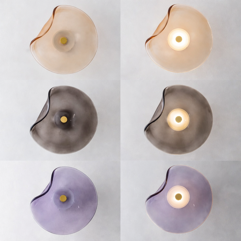 Nysa Modern Round Glass Wall Light