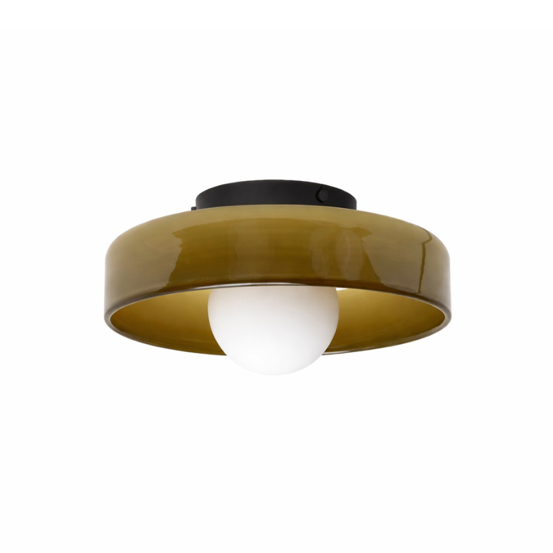 Kora Round Glass Ceiling Light