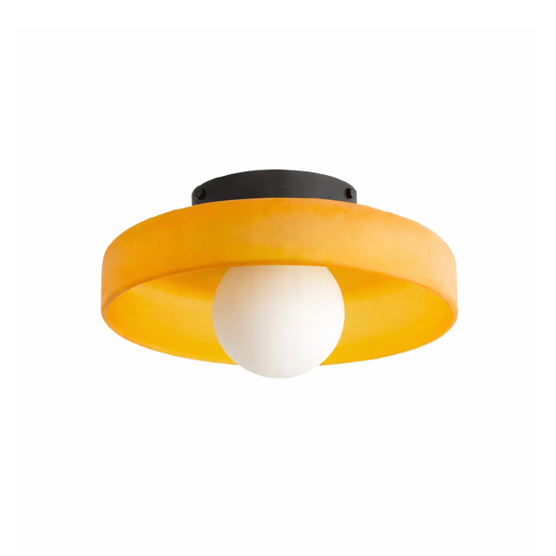 Kora Round Glass Ceiling Light