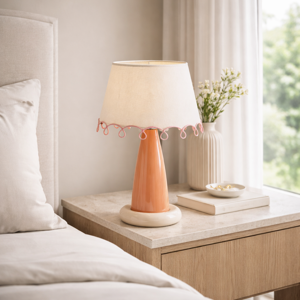 Alba Table Lamp with Fabric Shade