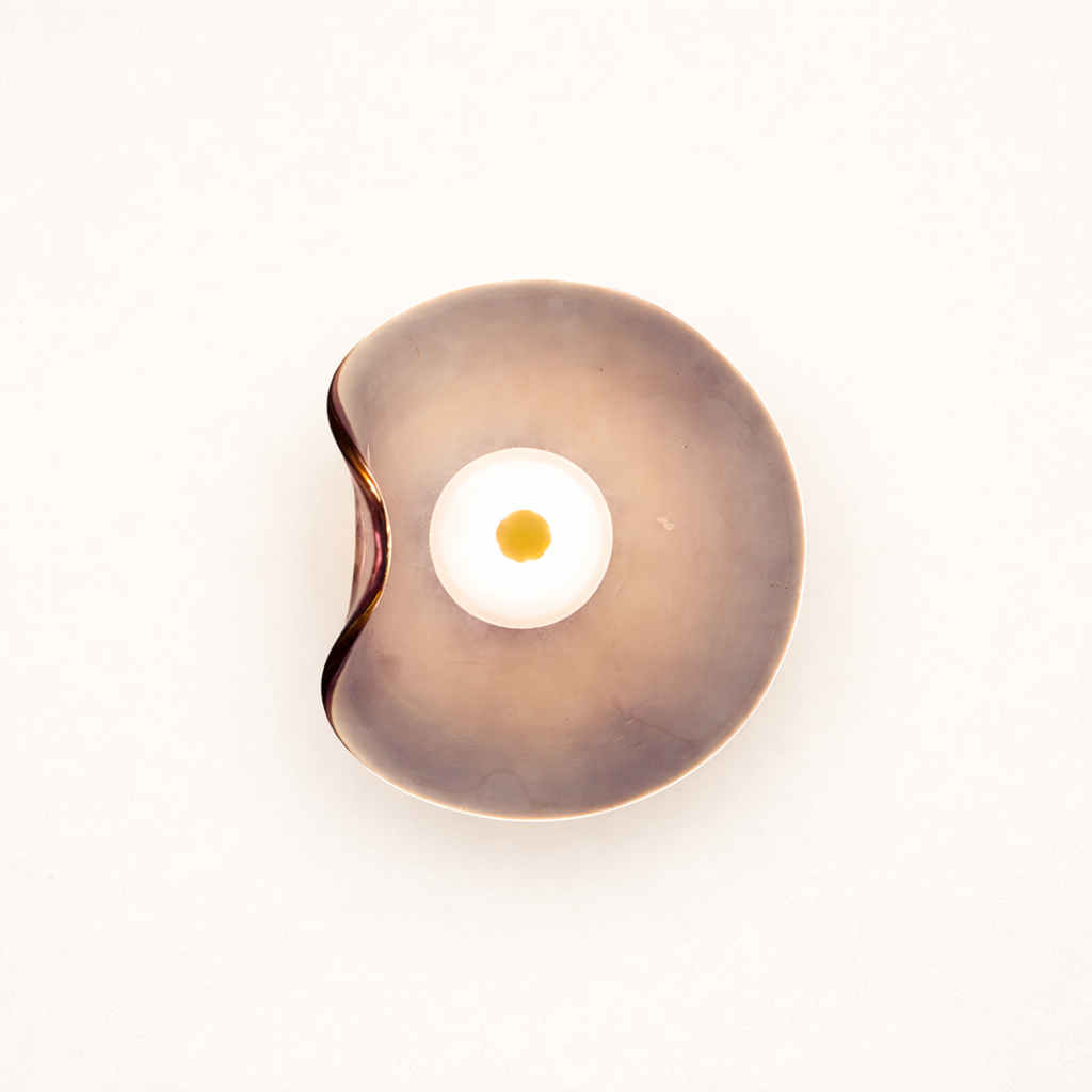 Nysa Modern Round Glass Wall Light